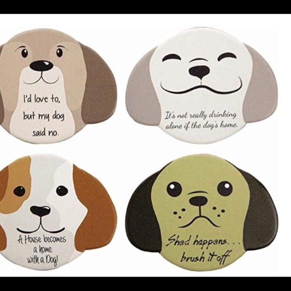 🐶Dog Shape Coasters - Set/4-🐶 PET LOVER great for dog moms - Picture 1 of 2